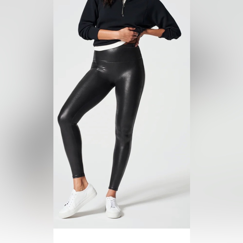 COPY - Spanx Faux Leather Leggings Black Size Small